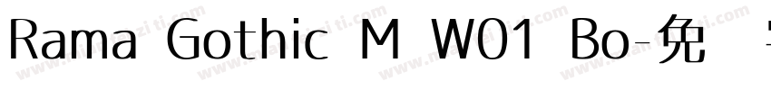 Rama Gothic M W01 Bo字体转换
